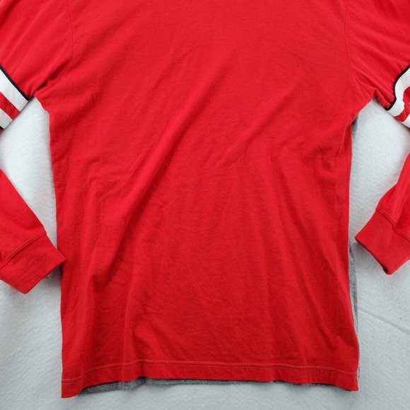 CHICAGO BLACKHAWKS Shirt Men’s Long Sleeve Crew Neck Tee Gray Medium - Picture 10 of 12